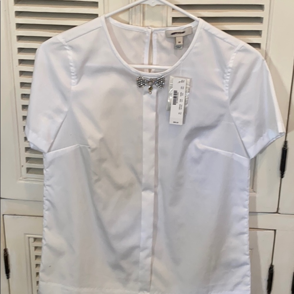 Jcrew blouse, NWT, white, 00